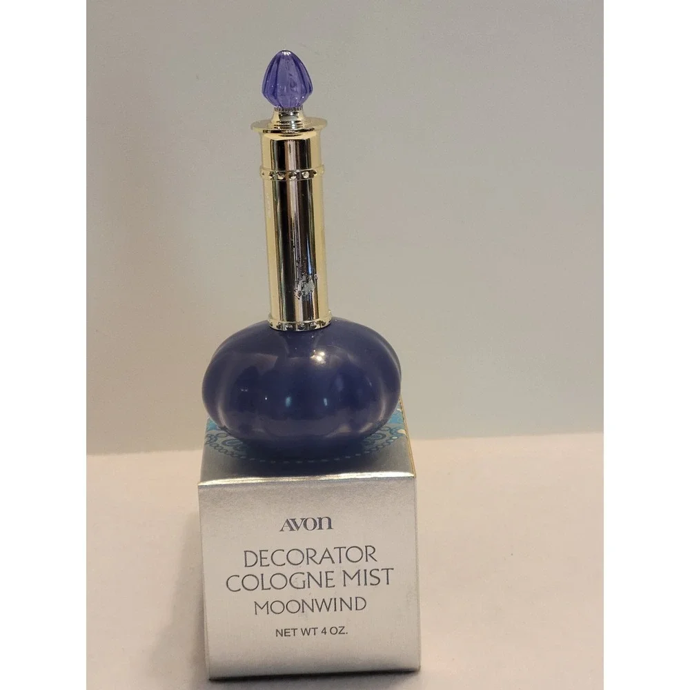 VTG Avon Empty Decorator 1970s Collectible Glass Spray Display Bottle w/ Box